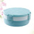 Etereauty Round Fruit Plate Snack Fruit Tray Nuts Candy Sealing Storage Box With Cover For Party Festival - Double Layer (blue)