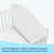 Graco Wilfred 5-in-1 Convertible Baby Crib, White