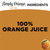 Simply Orange Pulp Free Orange Juice, 52 Fl Oz, 2 Pack