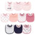 Hudson Baby Infant Girl Cotton And Polyester Bibs 10pk, Cute, Kind And Beautiful, One Size