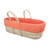 Tadpoles Line Stitched Moses Basket And Bedding Set, Orange
