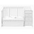 Baby Crib With Changing Table And 6 Drawer Double Dresser Set In Pure White
