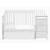 Baby Crib With Changing Table And 6 Drawer Double Dresser Set In Pure White