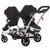 Dream On Me Track Tandem Stroller- Face To Face Edition, Black