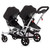 Dream On Me Track Tandem Stroller- Face To Face Edition, Black