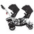 Dream On Me Track Tandem Stroller- Face To Face Edition, Black
