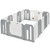 Costway 16 Panels Baby Safety Playpen Kids Safety Activity Play Center W/ Drawing Board