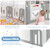 Costway 16 Panels Baby Safety Playpen Kids Safety Activity Play Center W/ Drawing Board
