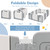 Costway 16 Panels Baby Safety Playpen Kids Safety Activity Play Center W/ Drawing Board