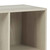 4 Cube Wooden Organizer With Grain Details, Natural Brown