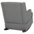 Baby Relax Bennet Transitional Wingback Rocker Chair, Gray