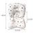 Nogis Baby Bath Seat Infant Bathing Support Mat With 3 Band, Comfortable Baby Shower Bathtub Sit Up Mesh For Newborn (stars)