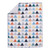Little Love By Nojo Uni Triangles 3 Piece Crib Bedding Set - Navy, Orange, Grey And Yellow Triangles - Comforter, Fitted Crib Sheet And Dust Ruffle, Geo Print, Fits Crib, Unisex