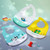 Yaoping Soft Silicone Baby Feeding Bibs With Food Catcher Pocket, Unisex, 3 Packs