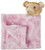 Hudson Baby Infant Girl Plush Blanket With Security Blanket, Boho Bear, One Size