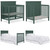 Dream On Me Ava 4 In 1 Convertible Mini Crib, Olive