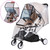 Walbest Universal Waterproof Windproof Protection Baby Stroller Snow Rain Cover Shield, Weatherproof Cover For Baby Stroller, Stroller Accessory