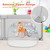 Costway Baby Playpen Infant Large Safety Play Center Yard W/ 50 Ocean Balls Grey