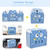 Costway 14-panel Foldable Baby Playpen Kids Activity Centre Lock Door Rubber Bases