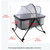 Oukaning Gray-black Foldable Baby Infant Crib Basket Sleeper Bed Cradle Bassinet