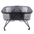 Oukaning Gray-black Foldable Baby Infant Crib Basket Sleeper Bed Cradle Bassinet