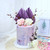 Dream Lifestyle 4 Set Boho Cake Toppers,purple Palm Leaves Cake Decor
