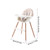 Huoge Baby High Chair Folding Adjustable Highchair With Removable Tray
