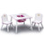 Delta Children Princess Crown Kids Table And Chair Set With Storage, Greenguard Gold Certified, White/pink