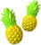 Pineapple Clip, 1-pack, 2 Count Beach Towel Clips Jumbo Size For Beach Chair, Cruise Beach Patio, Pool Accessories, Household Close Snacks Clip, Baby Stroller