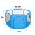 Portable Baby Playpen 6-panel Play Yard Interactive Baby Playinghouse Kids Safety Fence Ocean Ball Pit Pool For Baby Indoors Outdoors Playing,blue