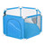 Portable Baby Playpen 6-panel Play Yard Interactive Baby Playinghouse Kids Safety Fence Ocean Ball Pit Pool For Baby Indoors Outdoors Playing,blue