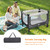 Gymax Portable Baby Playard Playpen Nursery Center W/ Mattress Foldable Design Grey