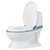 Gymax Realistic Potty Training Toilet Kids Toddlers W/ Flush Sound Blue