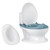 Gymax Realistic Potty Training Toilet Kids Toddlers W/ Flush Sound Blue