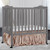 Dream On Me, 2 In 1 Lightweight Folding Portable Crib In Storm Grey