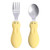 Hemoton 1 Set Baby Utensils Infant Training Tableware Short Handle Spoon Fork Set