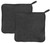 Makeup Remover Cloth (2 Pack Black) - Chemical Free Cleansing Towel - Wipes Face Clean