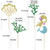 Glitter Mermaid Theme Birthday Cake Topper With Seaweed And Mermaid, Cake Cupcake Toppers For Girls Mermaid Themed Birthday Cake Party Decorations