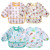 Kiddopark 4 Pack Long Sleeve Baby Bibs, Waterproof Sleeved Bib, Toddler Soft Bib For 6-24 Months