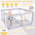 Baby Playpen, Portable Kids Safety Playpen For Babies With Gate, Playard For Kids Activity Center,47x47x27.5"