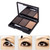 Kinzd 3 Colors Eyebrow Powder With Brush Mirror Long Lasting Sweat-proof Cosmetic