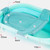 Vonter Adjustable Baby Shower Mesh Bath Support Seat For Bathtub, Baby Gril Boy Shower Gift,comfortable Infant Bathtub Seat Perfect Fits For Universal Babies’ Tubs,baby Bath Seat For Sink(blue)