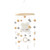 Hanging Baby Mobile Rattle Photography Props Crib Accessories Bed Bell Baby Crib Mobile Bed Nursery Bedroom Baby Mobile For Cots - White
