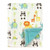 Luvable Friends Baby Plush Blanket With Sherpa Back, Neutral Animals, One Size