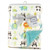 Luvable Friends Baby Plush Blanket With Sherpa Back, Neutral Animals, One Size
