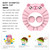 Tureclos Baby Shower Hat Bathing Visor Cap Baby Hair Washing Waterproof Eva Shower Cap Cartoon Design Type 2
