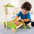 Hape Toys Block And Roll Toddler Push & Pull Toy Walker Cart With Wooden Blocks