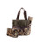 Quilted Diaper Bag 3-piece Set, Camo Brown Trim By Quilted