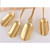 Julying Brass Tea Spoon Kung Fu Tea Spade Metal Spoons For Scooping Coffee Powder Tea Salt Yeast Super Food Powders Cacao Kitchen Tool