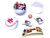 Big League Chew Bubble Gumballs With Tattoo & Sticker Sheet - 12 Count Display Box